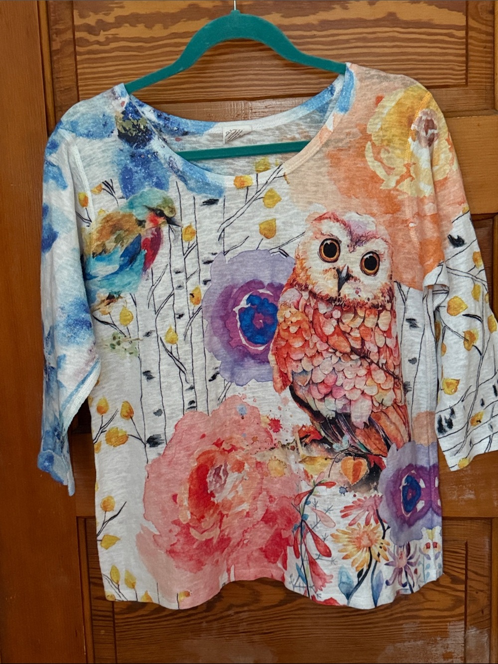Et Lois Top Owl Design Size Medium